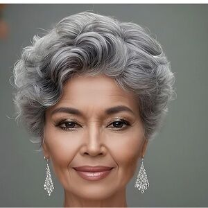 Soul Lady Salt/Pepper 100% human hair wig.